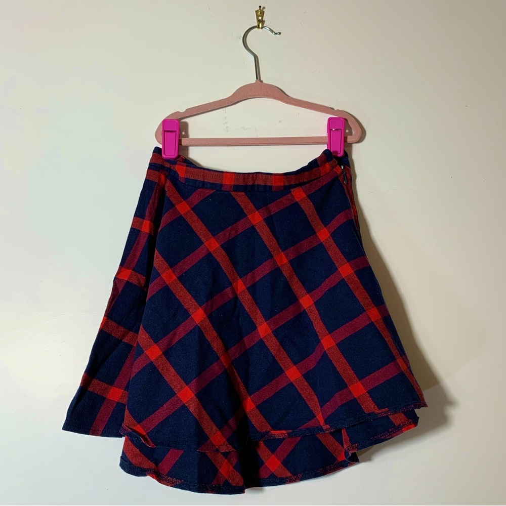 Plaid Red and Blue Girl’s Skirt